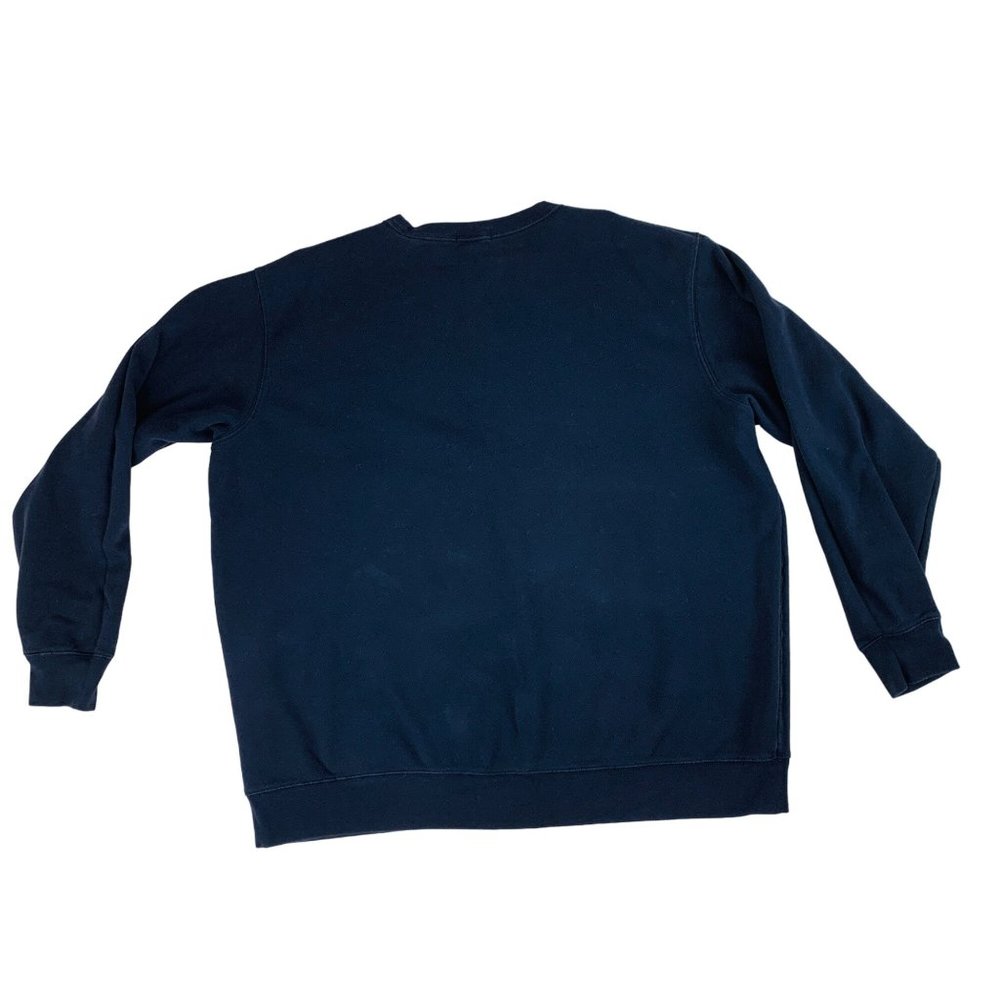Land's End Navy Blue Sweatshirt Men's Long Sleeve Crewneck Casual 2XL
